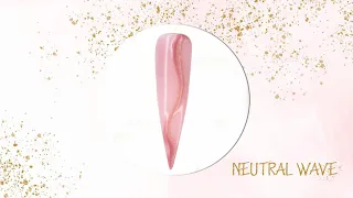 Nail art Neutral Wave: nail tutorial with the on-off semi-permanent gel Neutral nails polishes