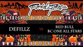 DEFILLZ vs RED BULL BC ONE ALL STARS | TOP 4 BBOY 4on4 | RADIKAL FORZE JAM 2018