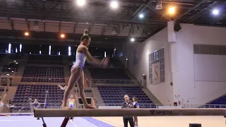 Sunisa Lee (USA) Beam Routine Timer Dismount - Training Day 1, 2019 City of Jesolo Trophy