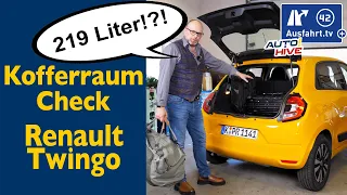 Kofferraum-Check: Renault Twingo  - was passt in den Kofferraum? Fahrrad? Leiter? Koffer? Taschen?