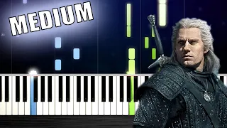 Toss A Coin To Your Witcher - Piano Tutorial (MEDIUM) by PlutaX