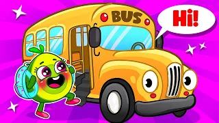 Wheels On The Bus Go Round And Round Song 🚍😍🙌 || Kids Songs by VocaVoca Friends 🥑