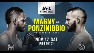 UFC FightNight 140: Magny vs Ponzinibbio FULL card predictions