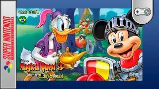 Mickey to Donald Magical Adventure 3 прохождение Coop [ Hard ]  | Игра (SNES, 16 bit) 1995 Стрим RUS