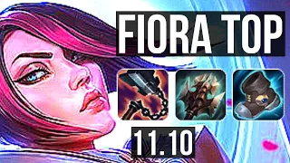 FIORA vs LEE SIN (TOP) | 8 solo kills, 67% winrate, Legendary, 18/4/9 | BR Diamond | v11.10