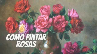 Como pintar rosas/ How to paint roses