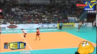 V. League| Alyssa Valdez vs Cagayan 😄