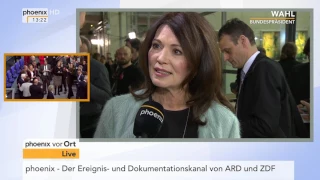 Wahl des 12. Bundespräsidenten: Iris Berben im Interview am 12.02.2017