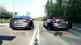 IPE exhaust on m4 vs stock