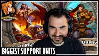 MASSIVE SUPPORT UNITS! - Hearthstone Battlegrounds