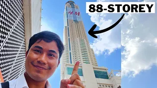 CLIMBED THE 88 STOREY BAIYOKE SKY HOTEL THAILAND || STUNNING 360 DEGREE VIEW OF BANGKOK CITY