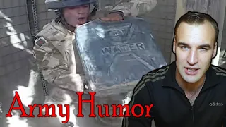Estonian Soldier reacts to Army Humor