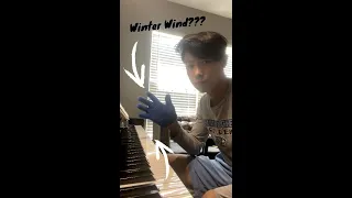 How Chopin’s winter wind Etude is literally meant to be played… (with gloves) #shorts