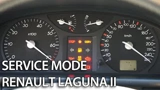 How to enter hidden menu in Renault Laguna II (secret service diagnostic mode, self-test)