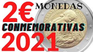 ✌📀📀💿Monedas de 2€ CONMEMORATIVAS 2021