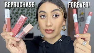 The ONLY MAYBELLINE LIPSTICKS I would repurchase FOREVER 💄 | Best Drugstore Lipsticks 👄