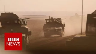 Battle for Mosul: Iraq convoy repels IS suicide bombs - BBC News
