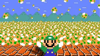 How to Luigi Collect 9999 Mushroom and become Immortal in Super Mario Bros. ?