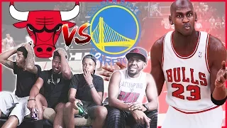 WHO WOULD WIN? 95-96 BULLS OR THE 16-17 WARRIORS!? - NBA 2K17 Gameplay