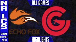 FOX vs CG Highlights ALL GAMES | NA LCS 3rd Place Playoffs Spring 2018 | Echo Fox vs Clutch Gaming