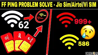 free fire ping problem solution Jio sim/FF Normal Ping But Not Working/free fire network problem