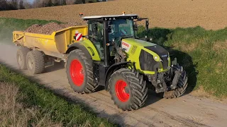 Transport de cailloux avec 4 bennes TP et nivellement avec une Dameuse 🚧 ETA Pellerat Maxime