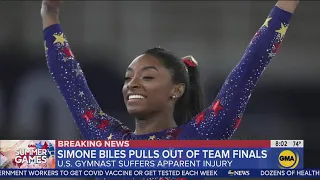 Gymnastics champion Simone Biles out of team finals in 2020 Olympics