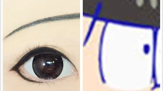 Choromatsu Matsuno from Osomatsu-san | Tutorial : Anime Eye Makeup 224