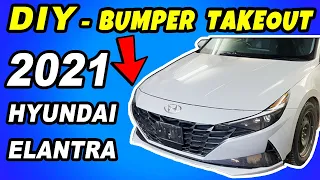 DIY 2021 - 2022 - 2023 Hyundai Elantra Front Bumper Removal/Takeout - Any Bumper Takeout