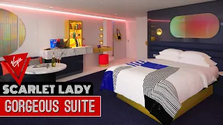 Gorgeous Suite | Virgin Voyages Scarlet Lady | Full Walkthrough Room Tour & Review 4K