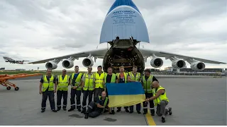 An-225 Mriya. Towing an airplane, how to operate the autopilot, extend the flaps and landing gear
