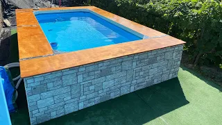 RIVESTIMENTO PISCINA FUORI TERRA, LO HO IMMAGINATO E POI CREATO!!! BESTWAY STEEL PRO 56424 by ilGuru