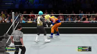 WWE 2K17 Goku vs Vegeta