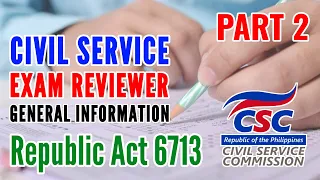 RA 6713 | Part 2 CSE, BCLTE Reviewer