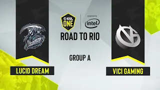 CS:GO - Lucid Dream vs. ViCi Gaming [Mirage] Map 1 - ESL One: Road to Rio - Group A - Asia