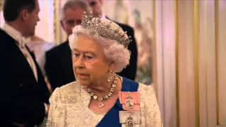 The Queen at the Diplomatic reception