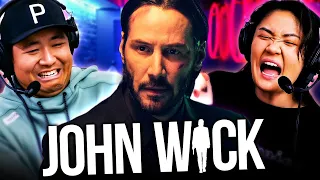 First time watching JOHN WICK (2014) blind movie reaction!