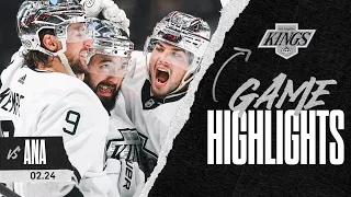 LA Kings Win in Shootout over Rival Anaheim Ducks! | 02.24.24 Game Highlights