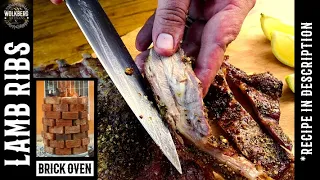 Roasted Lamb Ribs in an EASY DIY Brick Oven | How to BBQ Right | Fire Roasted Lamb | Open fire cook