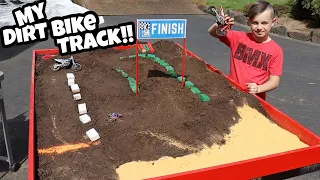 I Built A Dirt Bike Supercross Track!!