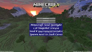 Minecraft Seed Spotlight: Spawn next to Lush Caves