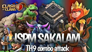 Top Best TH9 Combo Attack || 3star in every war || clash of clans