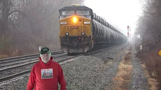 I Was Filming 2 Trains And This Happened! CSX Trains w DPU Alrights! Fast NS Train w NS + UP Power!