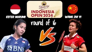 Wang Zhi Yi vs Ester Nurumi Tri Wardoyo | Indonesia Open 2024