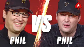 PHIL HELLMUTH VS PHIL HELLMUTH: Can He OUTPLAY Himself? ♠️ PokerStars