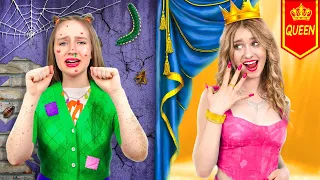 Popular VS Unpopular Student at Prom || Extreme Makeover From Nerd to College Queen