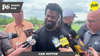 Steelers OTAs: Cam Sutton addresses arrest, eager to join new teammates including Joey Porter Jr.