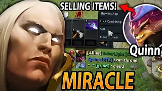 MIRACLE Invoker vs QUINN Pangolier on MID — 7.33c