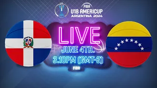 LIVE - Dominican Republic v Venezuela | FIBA U18 AmeriCup 2024