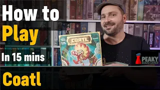 How to play Coatl board game - Full teach + Visuals - Peaky Boardgamer